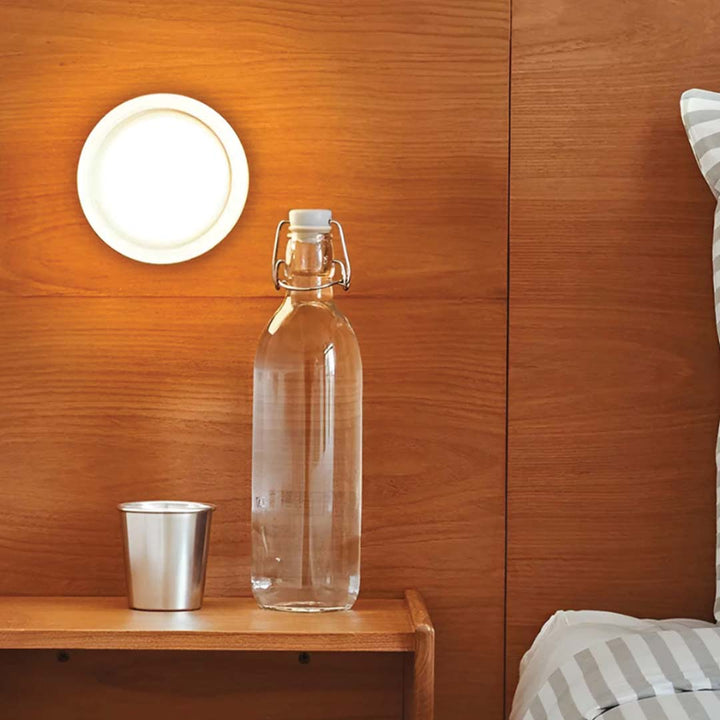 Compact Wall Lamp - DimpleGlow-Amber-Nora Luxe