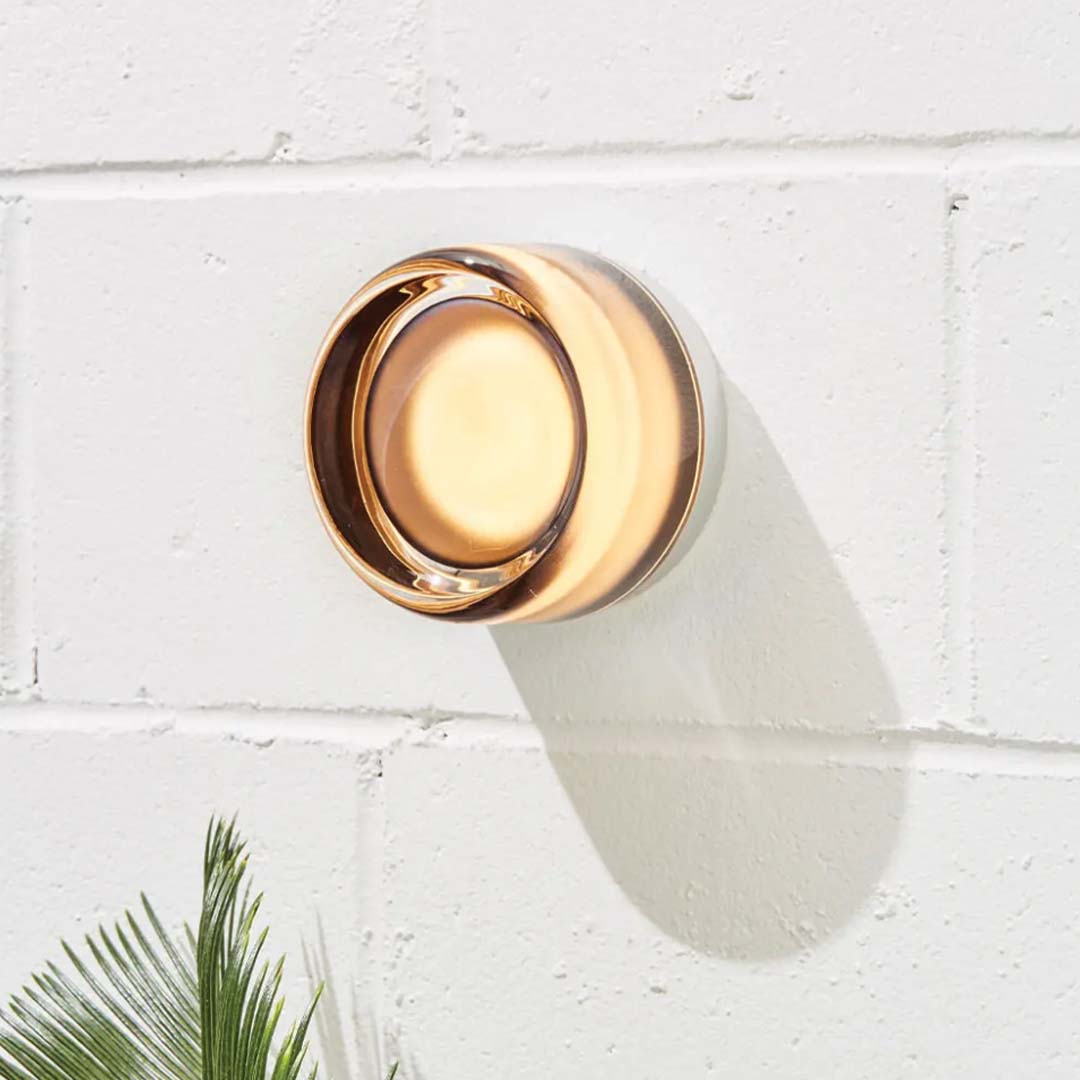 Compact Wall Lamp - DimpleGlow-Amber-Nora Luxe