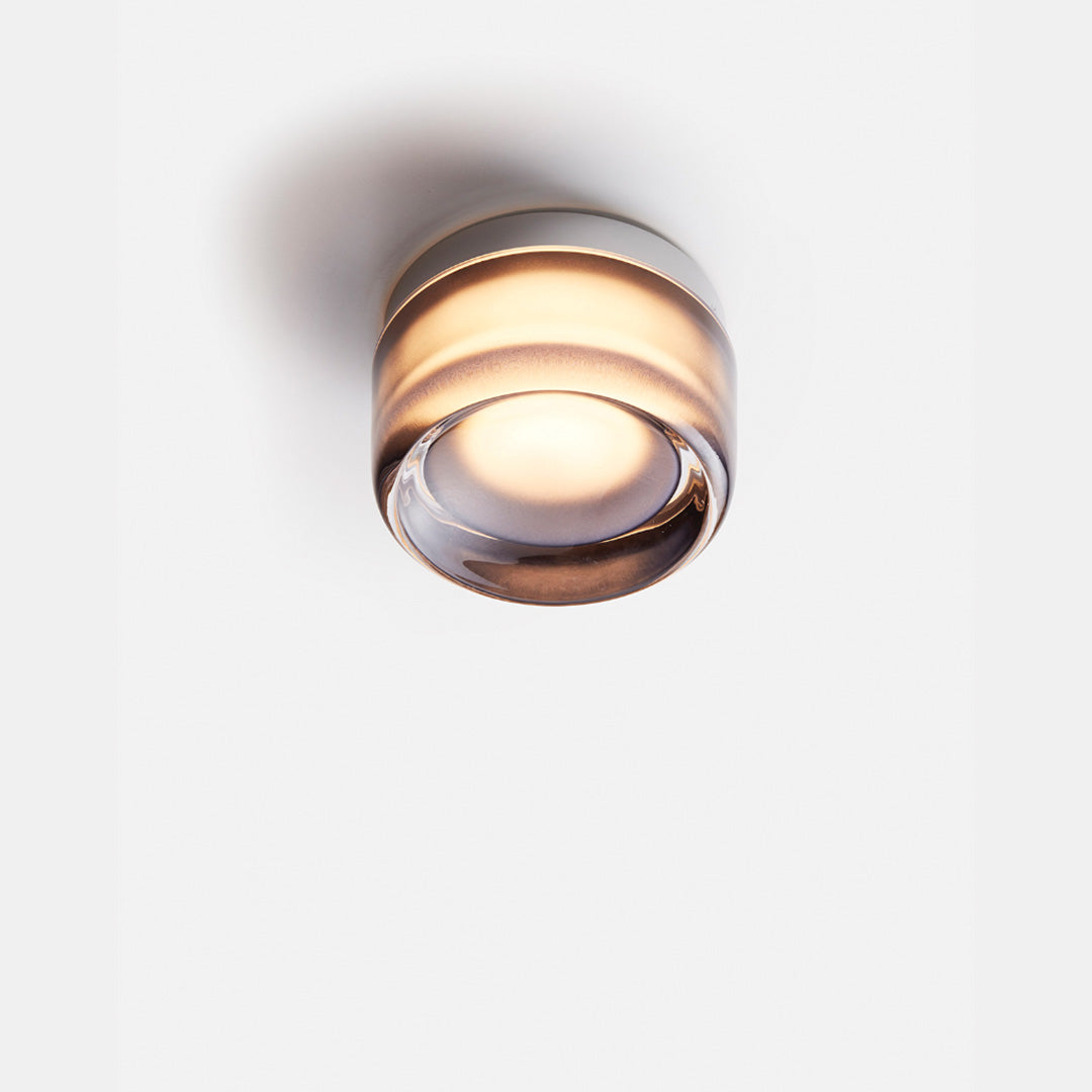 Compact Wall Lamp - DimpleGlow-Smoke-Nora Luxe