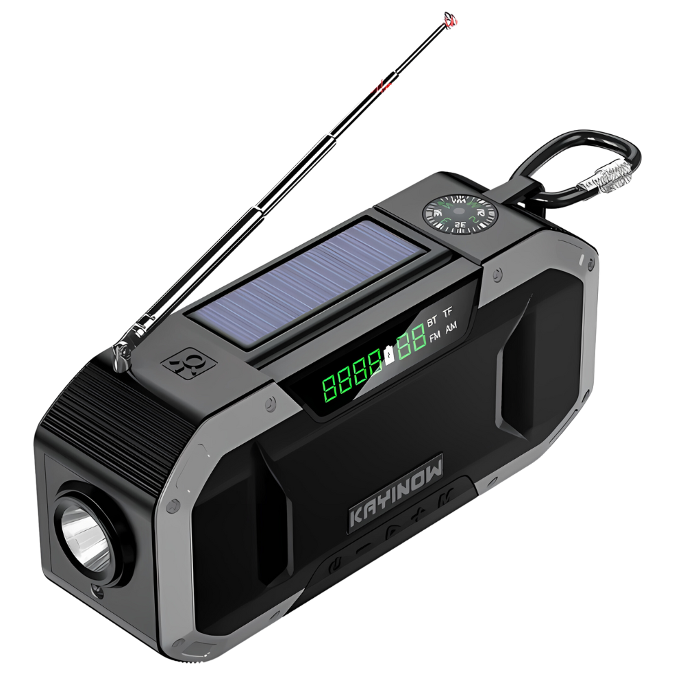 Comprehensive Emergency Radio - SurvivorLight-Black-Nora Luxe