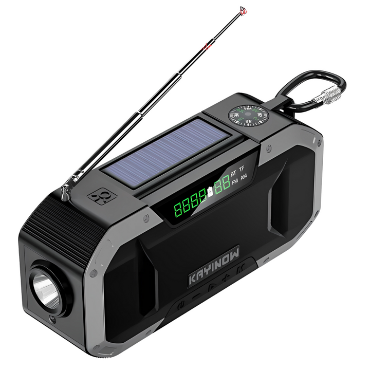 Comprehensive Emergency Radio - SurvivorLight-Black-Nora Luxe