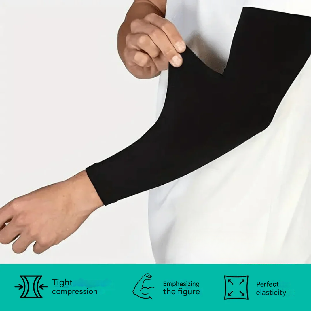 Compression Armsleeve - VitalFlex-Black-1 Pack-Nora Luxe
