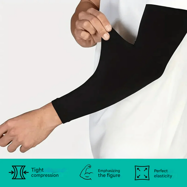Compression Armsleeve - VitalFlex-Black-1 Pack-Nora Luxe