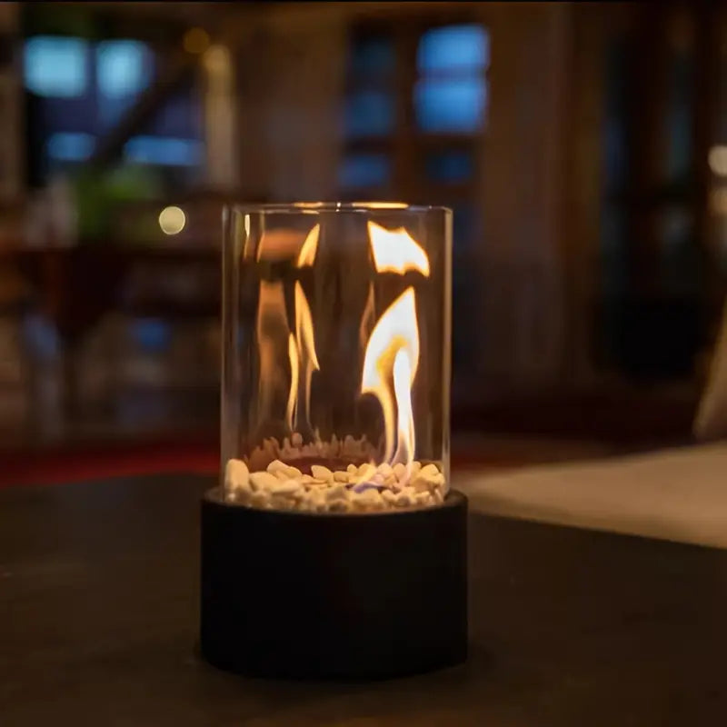 Contemporary Portable Flame Source - GlowFlicker-Nora Luxe