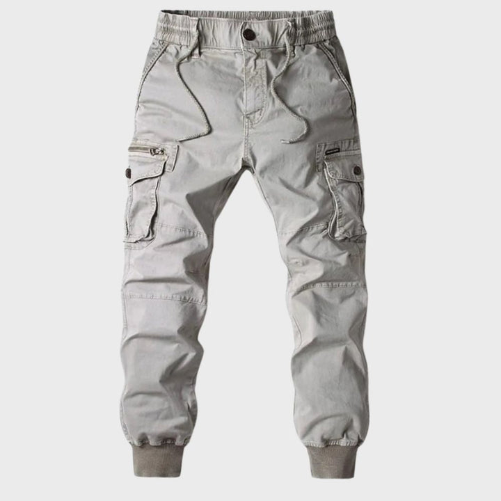 Cool Cargo Joggers for Men - Dexter-Light gray-29-Nora Luxe