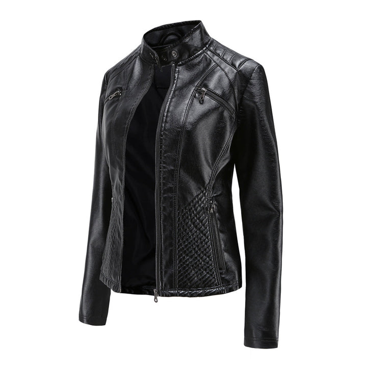 Cool Leather Ladies Jacket - Nova-Brown-XS-Nora Luxe