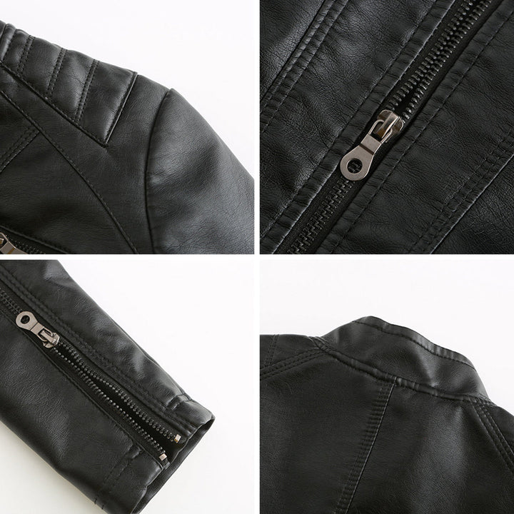 Cool Leather Ladies Jacket - Nova-Brown-XS-Nora Luxe