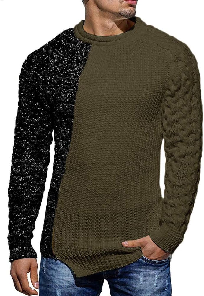 Cool Men's Sweater - Damian-Green Gray-M-Nora Luxe