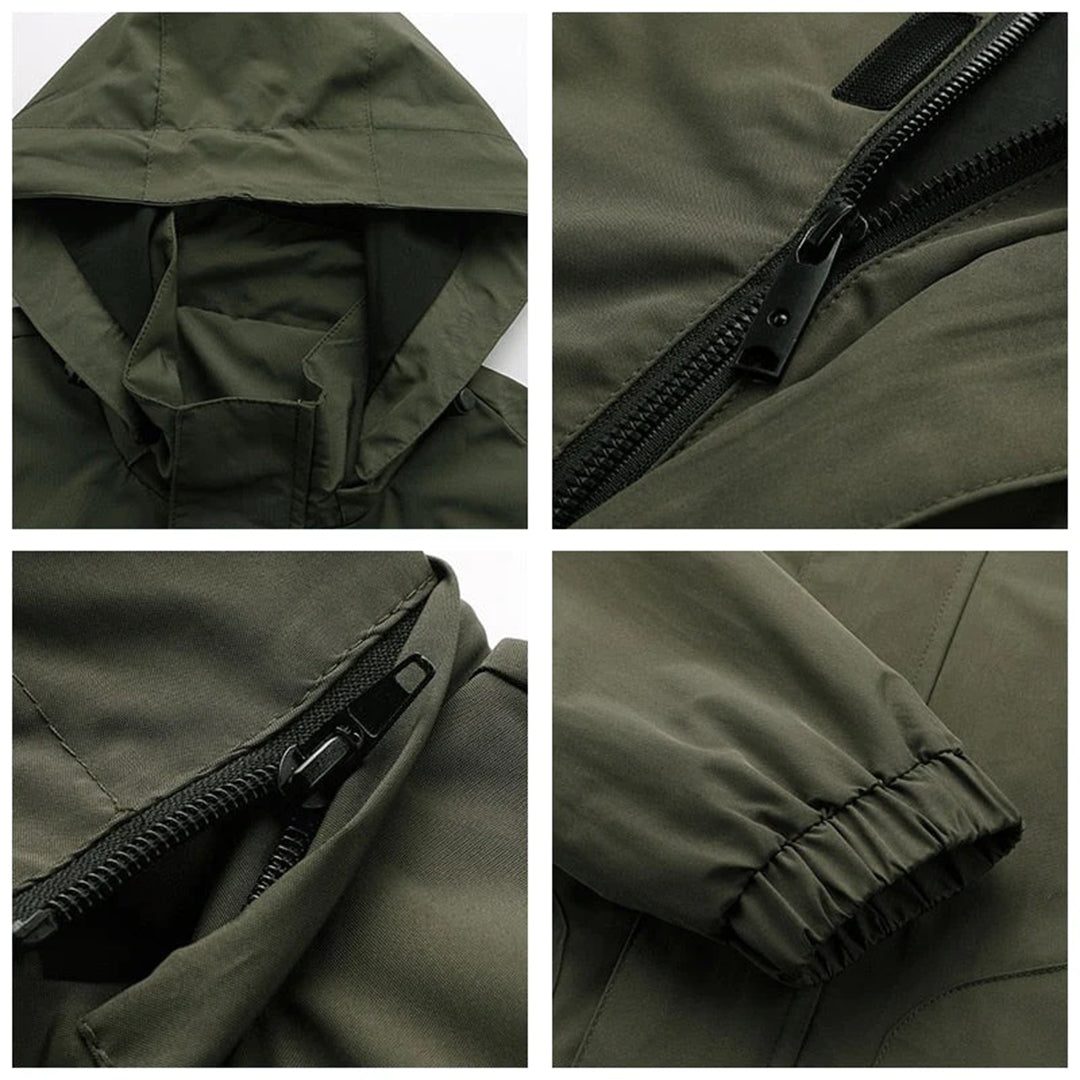 Cool Men's Winter Jacket - Riley-Khaki-S-Nora Luxe
