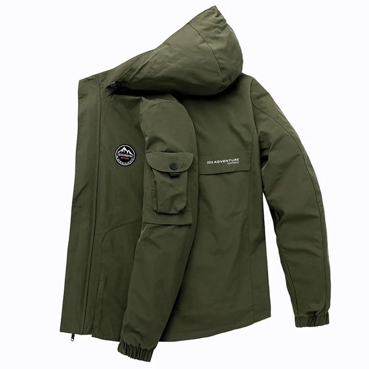 Cool Men's Winter Jacket - Riley-Khaki-S-Nora Luxe