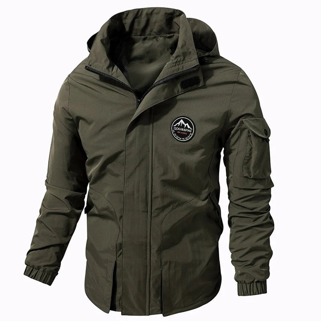 Cool Men's Winter Jacket - Riley-Olive Green-S-Nora Luxe