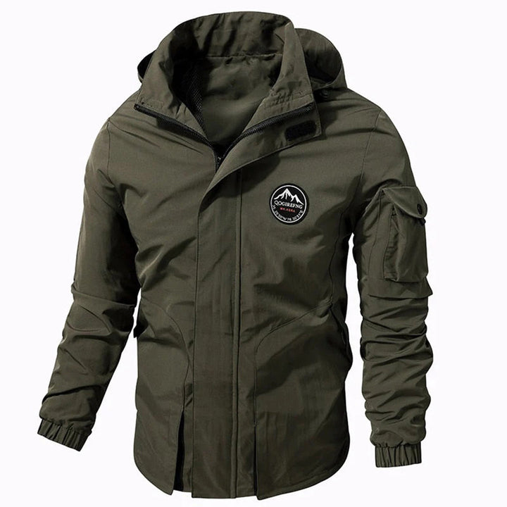 Cool Men's Winter Jacket - Riley-Olive Green-S-Nora Luxe
