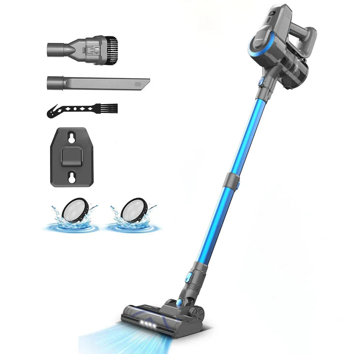 Cordless Standing Vacuum Cleaner - JadePro-Blue-Nora Luxe