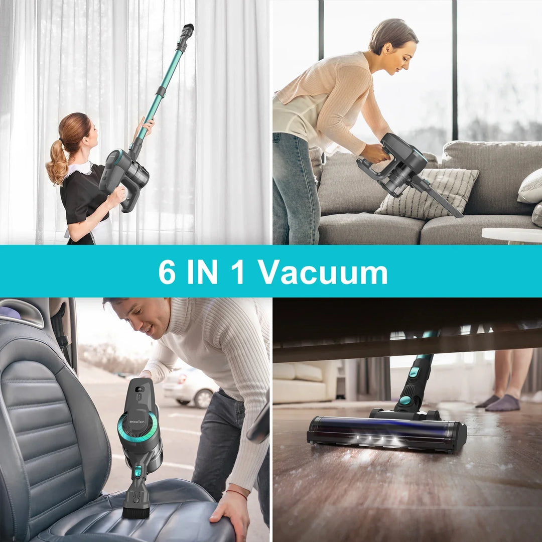 Cordless Standing Vacuum Cleaner - JadePro-Green-Nora Luxe