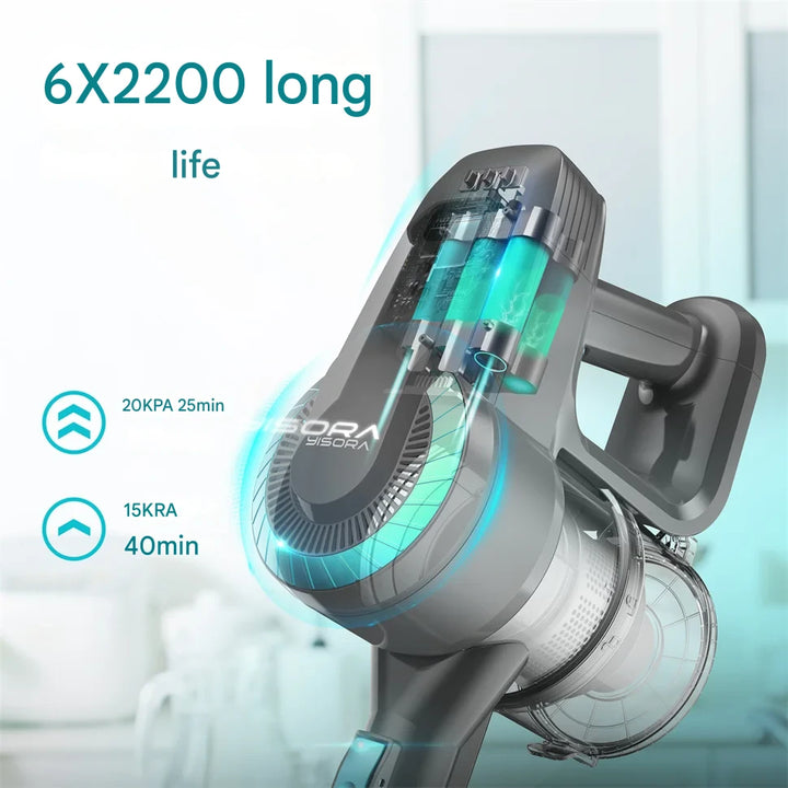 Cordless Standing Vacuum Cleaner - JadePro-Green-Nora Luxe