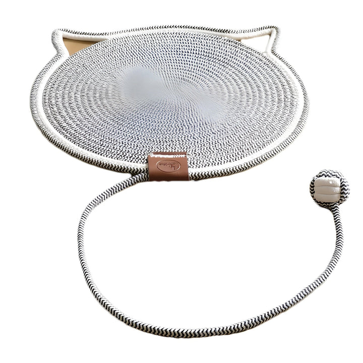 Cotton Cat Scratching Mat of Rope - ClawGuard-Gray-Nora Luxe