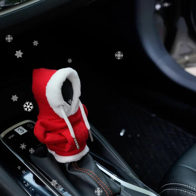 Cotton Protective Gear Shift Cover - ShiftEase-Poinsettia-Nora Luxe