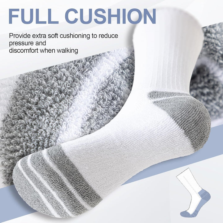 Cotton Sports Socks Unisex (6 Pairs) - Robin-Black-S - 6.5-8.5-Nora Luxe