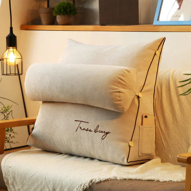 Ergonomic wedge-shaped back support cushion – Relaxa