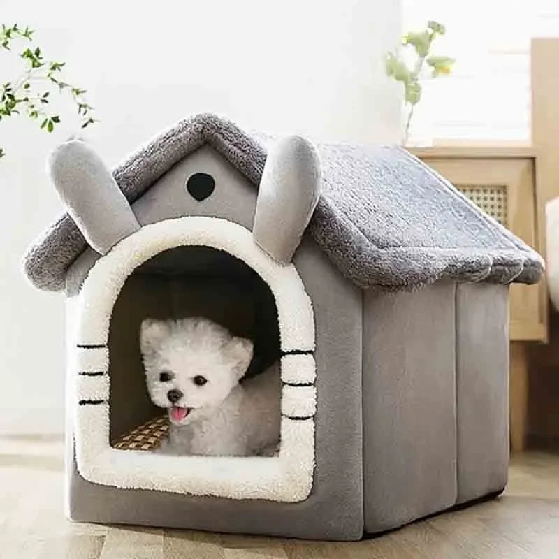 Cozy Indoor Dog House - SnugglyNest-Gray-S-Nora Luxe