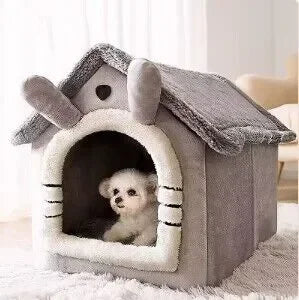 Cozy Indoor Dog House - SnugglyNest-Gray-S-Nora Luxe
