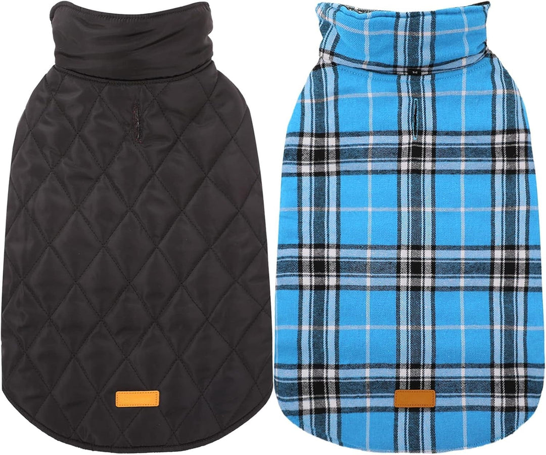 Cozy Waterproof Dog Jacket – Winter Coat in British Style-Blue-S-Nora Luxe