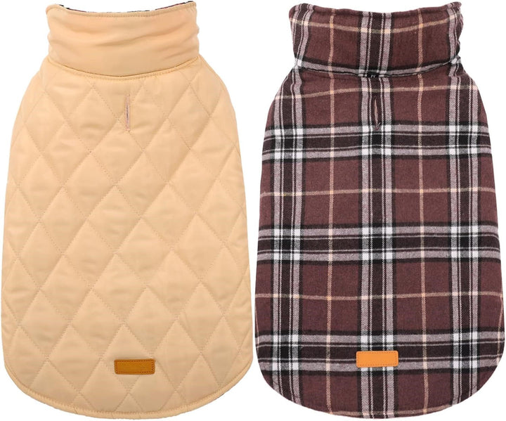 Cozy Waterproof Dog Jacket – Winter Coat in British Style-Brown-S-Nora Luxe