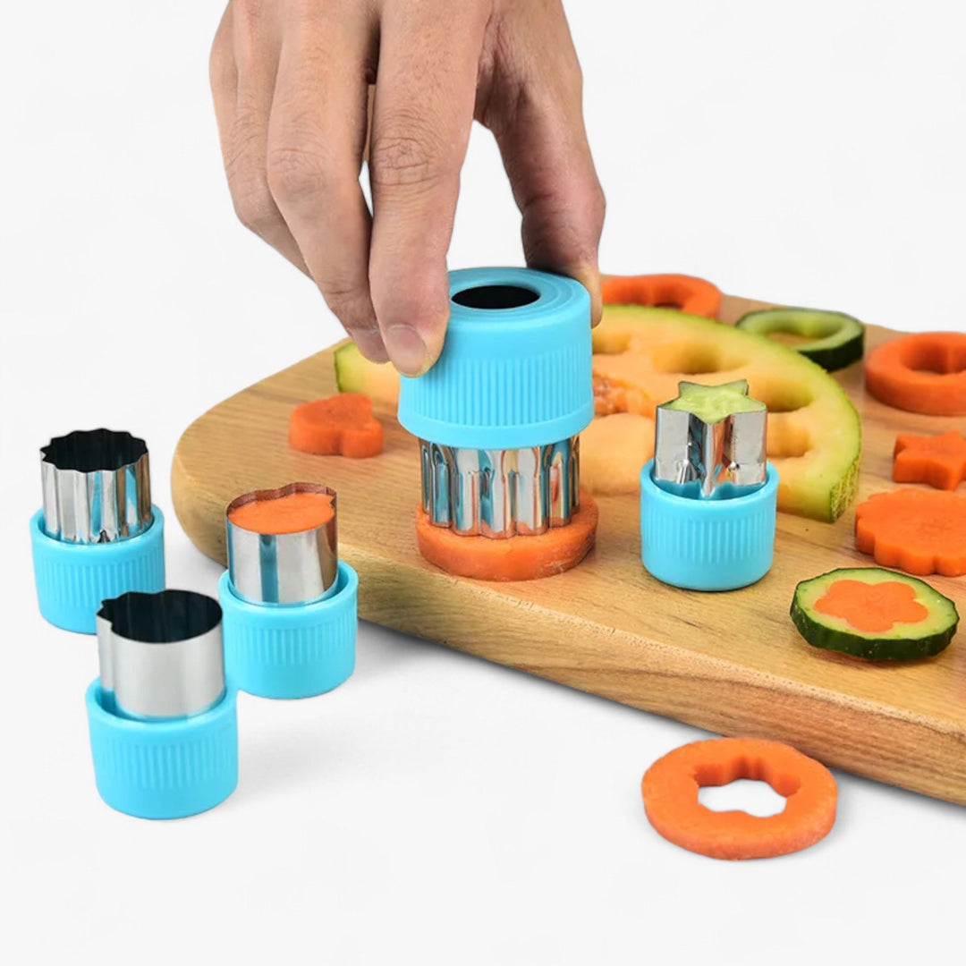 Creative Cookie and Fruit Cutter Set - StarHeart-Green-Nora Luxe