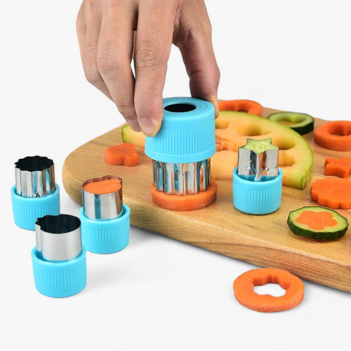 Creative Cookie and Fruit Cutter Set - StarHeart-Green-Nora Luxe