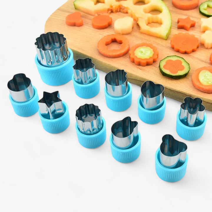 Creative Cookie and Fruit Cutter Set - StarHeart-Green-Nora Luxe