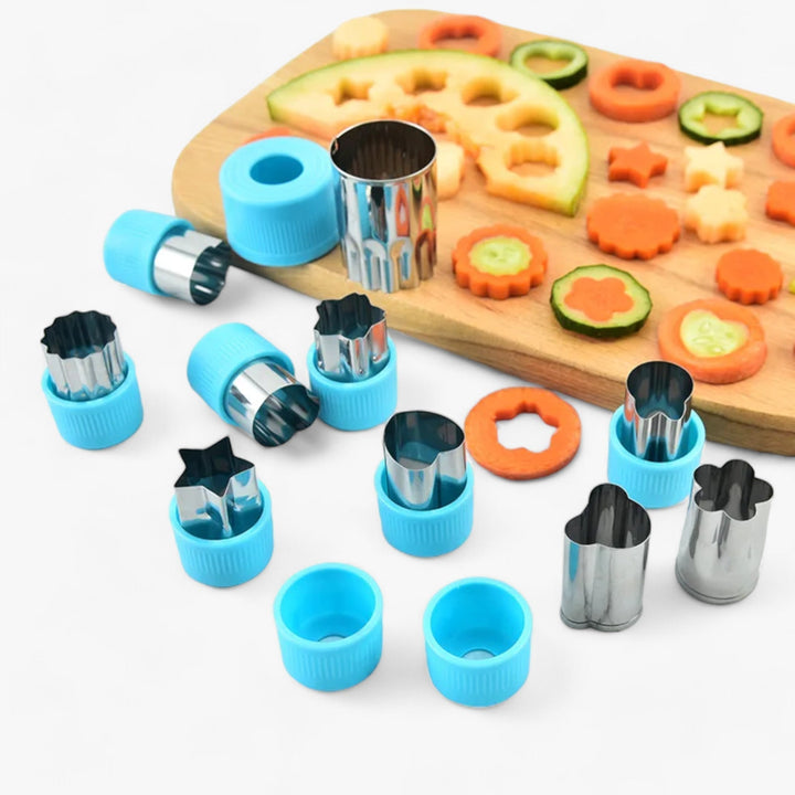 Creative Cookie and Fruit Cutter Set - StarHeart-Green-Nora Luxe