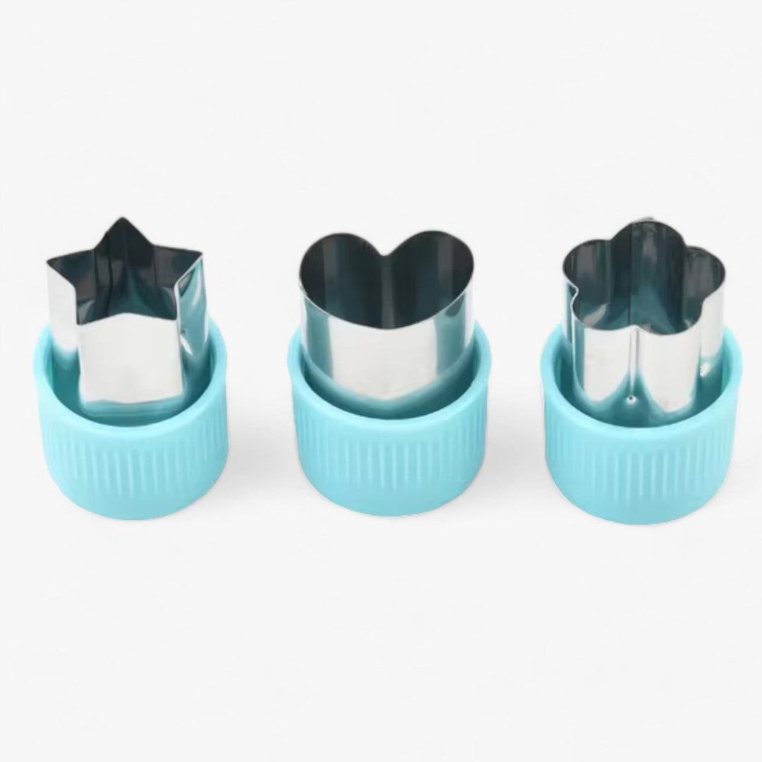 Creative Cookie and Fruit Cutter Set - StarHeart-Green-Nora Luxe