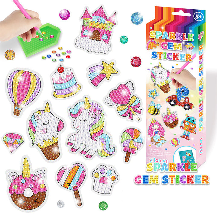 Creative Diamond Sticker Set - ShinyGem-Unicorn-Nora Luxe