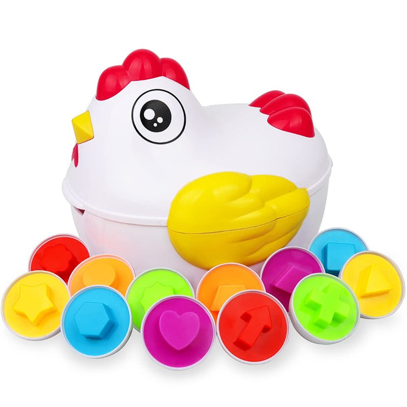 Creative Egg Puzzle for Children - EggCiting Puzzle Set-Chicken-Nora Luxe