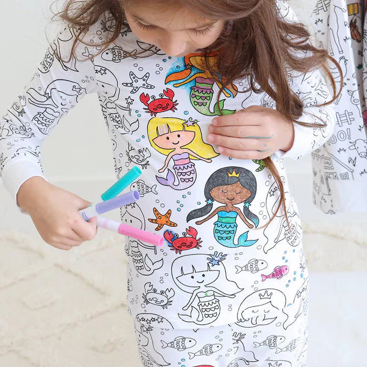 Creative Kids Pajama - DreamArt-Mermaid-3 Years-Nora Luxe