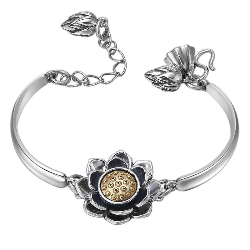 Creative Lotus Bracelet | Elegant Women's Jewellery-Nora Luxe