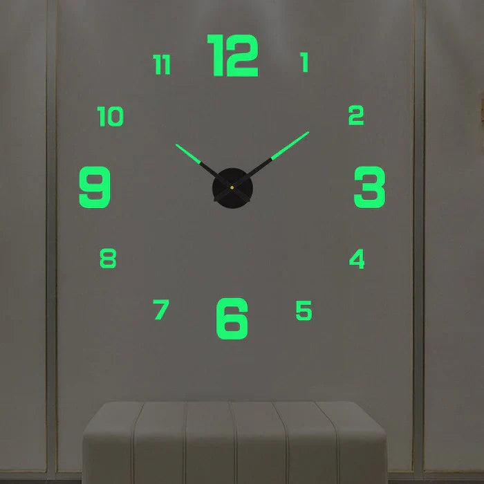 Creative Wall Clock - ArtTime-Numbers - Luminous-23.62 – 39.37 in-Nora Luxe