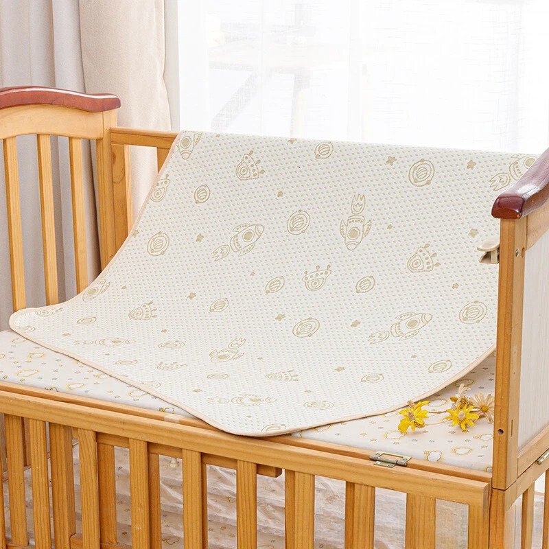 Crib Mattress Protector - DreamGuard-Rocket-19.7 × 27.6 inches-2-Pack-Nora Luxe