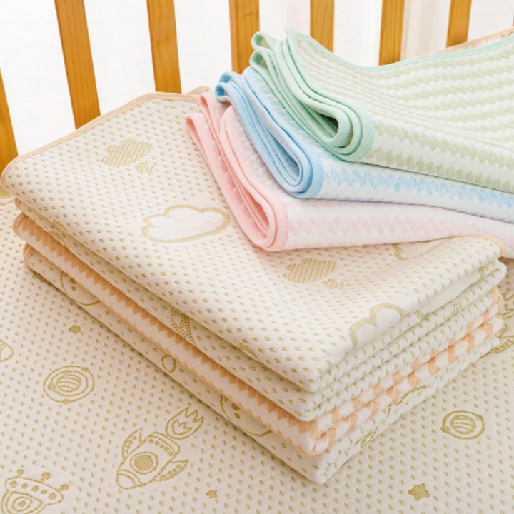 Crib Mattress Protector - DreamGuard-Rocket-19.7 × 27.6 inches-2-Pack-Nora Luxe
