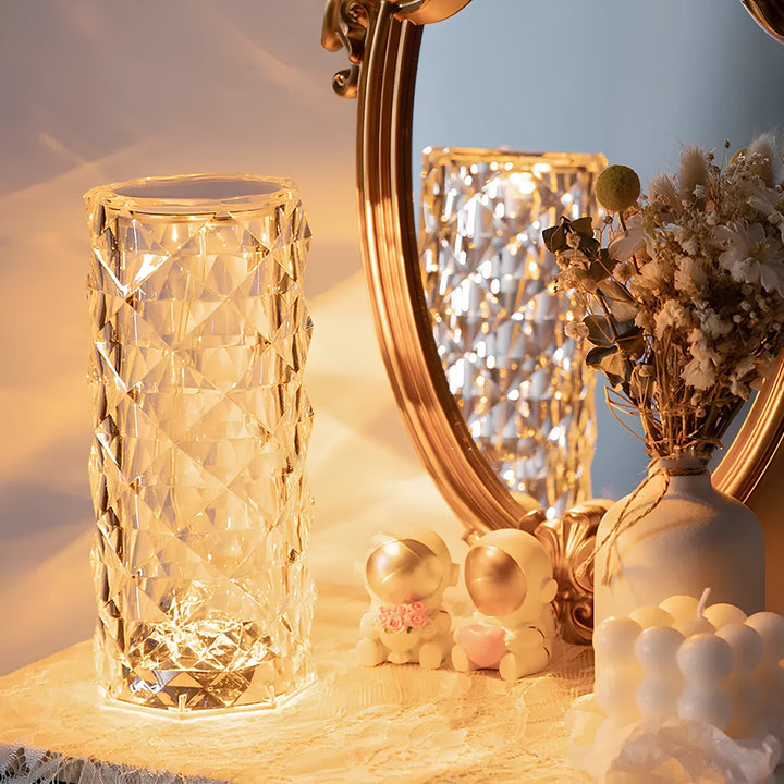 Crystal Table Lamp with Touch Control - Aurora-Nora Luxe