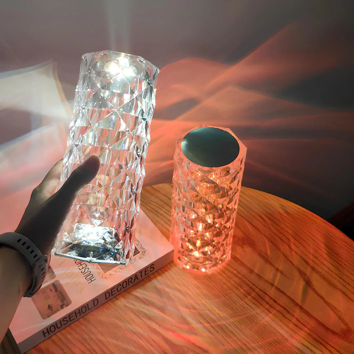 Crystal Table Lamp with Touch Control - Aurora-Nora Luxe