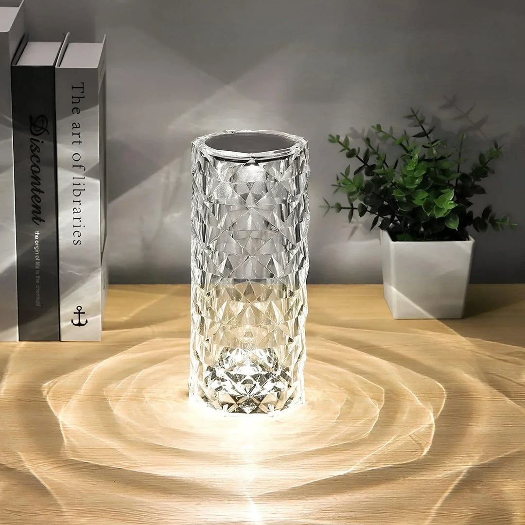 Crystal Table Lamp with Touch Control - Aurora-Nora Luxe