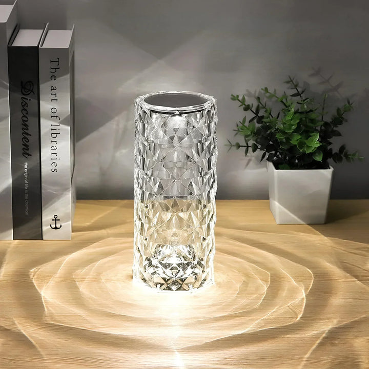 Crystal Table Lamp with Touch Control - Aurora-Nora Luxe