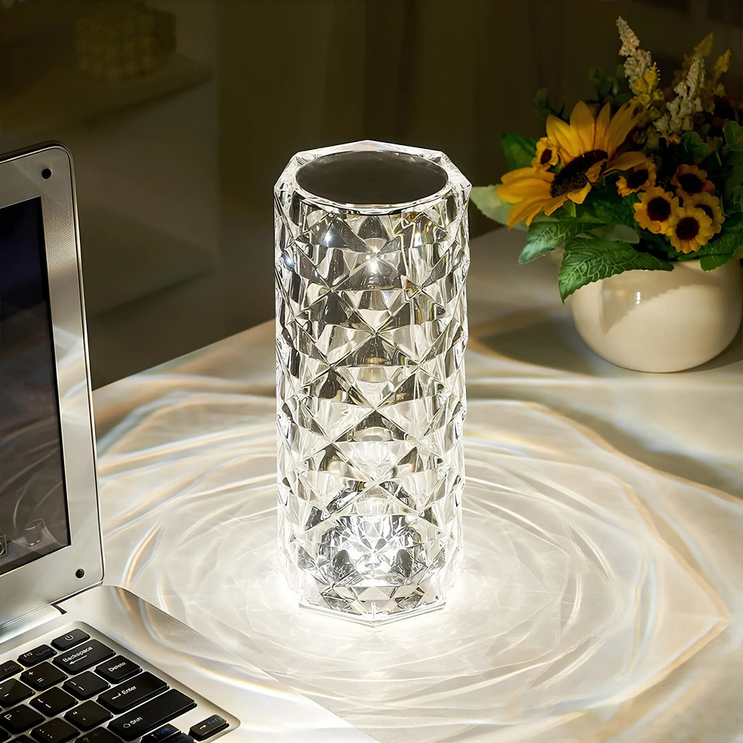 Crystal Table Lamp with Touch Control - Aurora-Nora Luxe