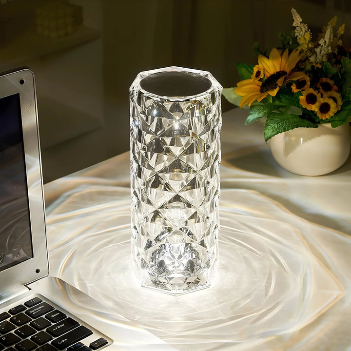 Crystal Table Lamp with Touch Control - Aurora-Nora Luxe