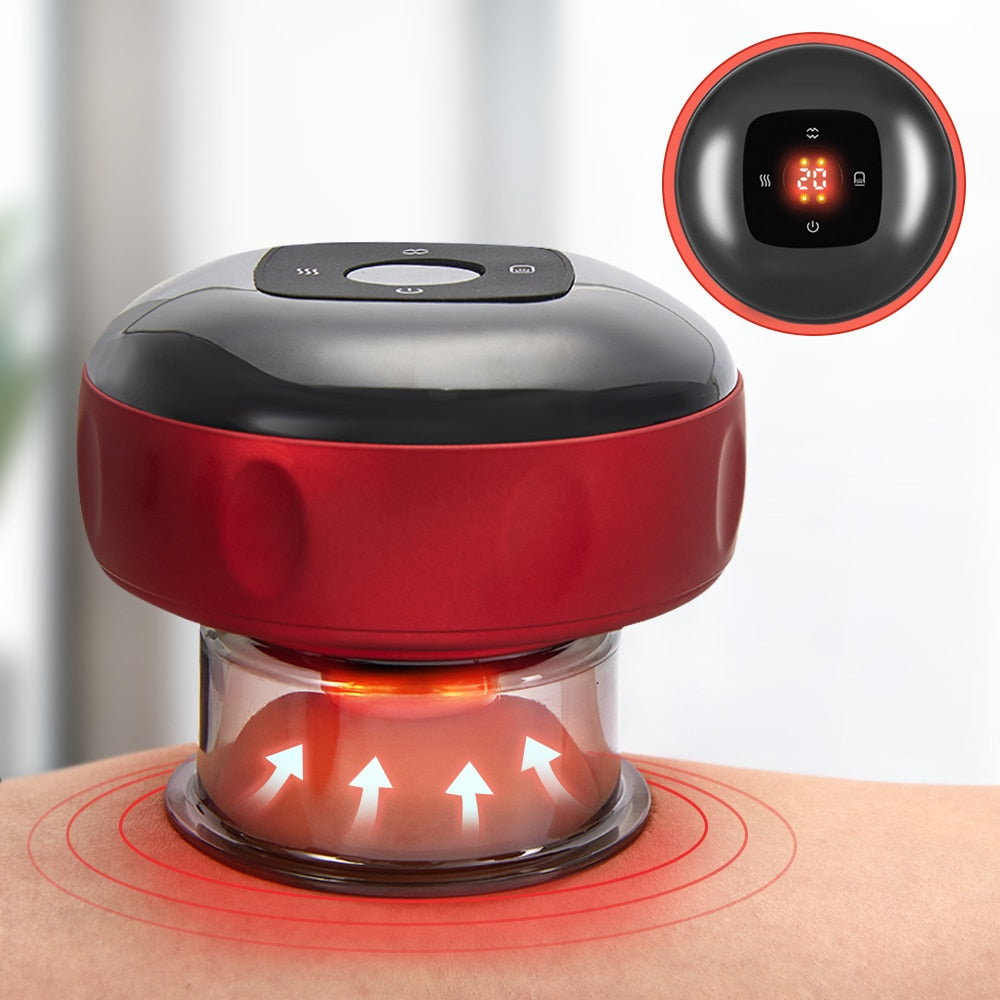 Cupping Therapy Massager - ThermaCupp-Red-Nora Luxe