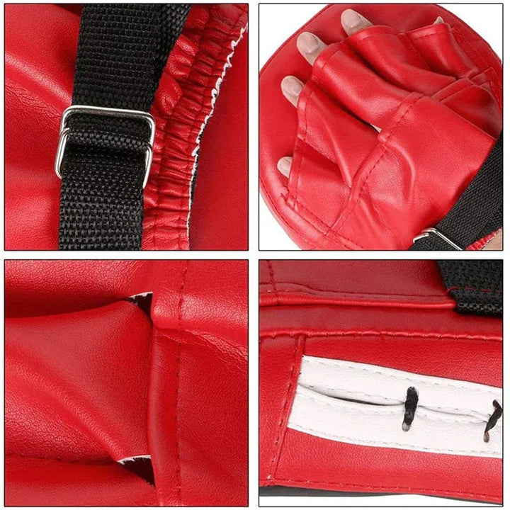 Curved Boxing Path - StrikeShield-Red-Nora Luxe