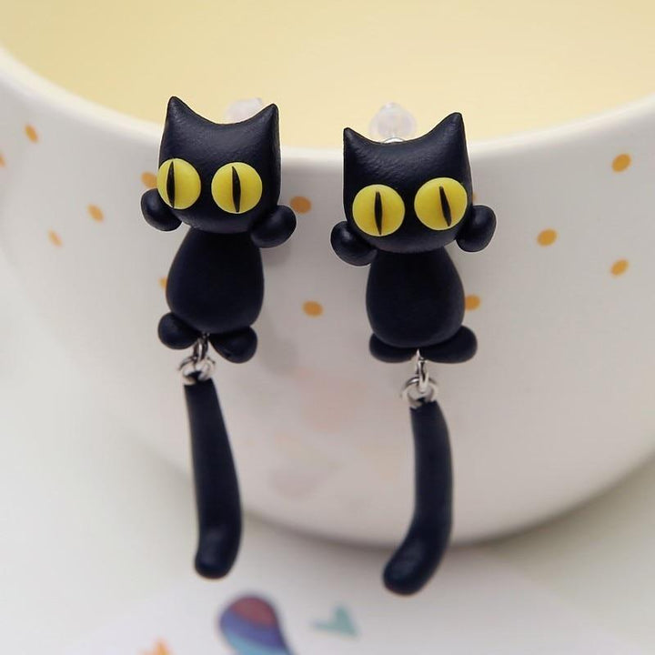 Cute Cat Paw Earrings - Purrfect Paws-Nora Luxe