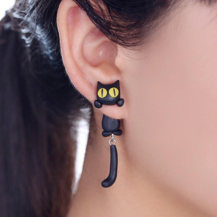 Cute Cat Paw Earrings - Purrfect Paws-Nora Luxe