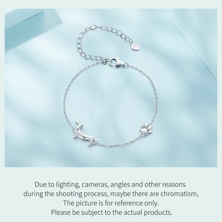 Cute Dachshund Dog Charm Bracelet | Stylish Jewellery-Nora Luxe